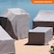 Modern Leisure Garrison Patio Loveseat Cover, Waterproof, Large, 76 in. L x 38 in. W x 38.25 in. H, Granite 3106 - alternate 2